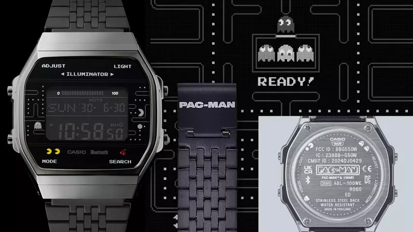 Casio stellt offiziell die ABL-100WEPC-1B Uhr im Pac-Man-Stil mit Bluetooth und Schrittzähler in den USA vor