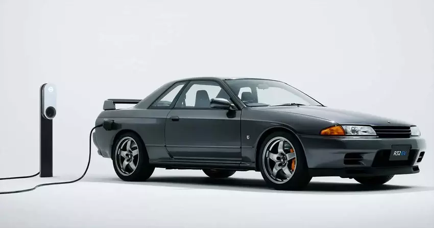 Nissan hat für den Tokyo Auto Salon 2025 einen elektrischen GT-R R32 entwickelt