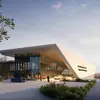 Rennstrecke im Porsche Experience Center in Singapur