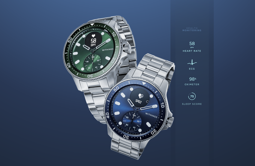 Withings ScanWatch Horizon: Hybrid-Smartwatch mit EKG-Sensor, SpO2-Messfunktion und bis zu 50 Tagen Akkulaufzeit für 499 Euro
