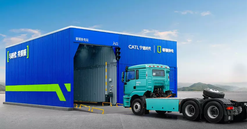 CATL wird bis Ende des Jahres 300 Schnellwechselstationen für Batterien von elektrischen Lastwagen bauen