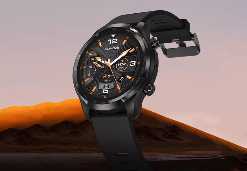 TicWatch GTW eSIM: Smartwatch mit AMOLED-Bildschirm, LTE-Unterstützung, IP68-Schutz und Autonomie bis zu 30 Tagen für 150 US-Dollar