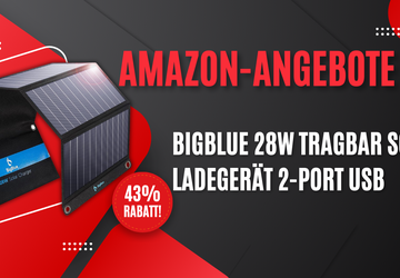 BigBlue 28W Tragbar Solar Ladegerät – ...
