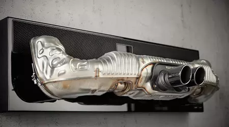 Porsche Design hat einen Musiklautsprecher aus einem Porsche 992 GT3 Auspuffrohr hergestellt und verkauft ihn für 12.000 Dollar