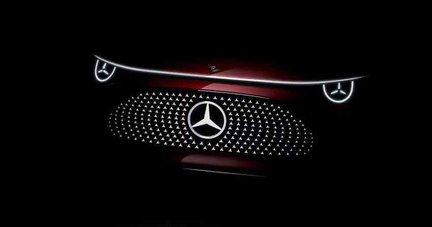 Der neue Mercedes-Benz CLA erhält eine beleuchtete Frontpartie und Sternscheinwerfer
