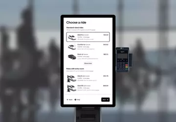 Uber führt Kioske für die Bestellung ...