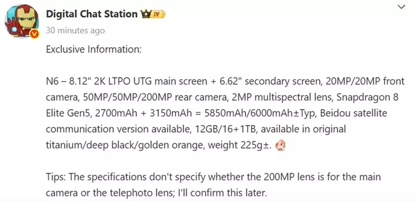 Oppo Find N6 Designbilder