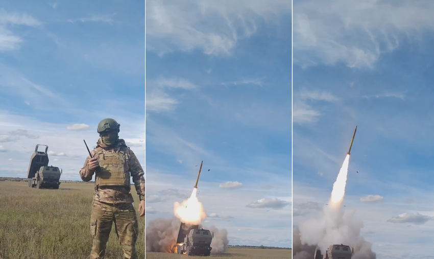 Die ukrainischen Streitkräfte zeigten ein spektakuläres Video vom Abschuss des M31A1 GMLRS-Projektils aus dem HIMARS-Mehrfachraketenwerfer