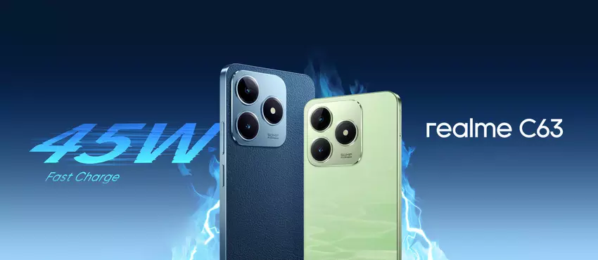 realme C63: ein Budget-Smartphone mit iPhone-ähnlichem Kameradesign, 5000-mAh-Akku und 45 W Ladeleistung
