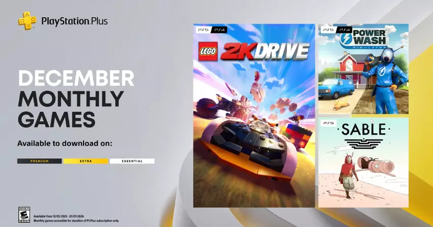 Sable, PowerWash Simulator und Lego 2K Drive: Sony kündigt drei Spiele an, die alle PlayStation Plus-Abonnenten im Dezember erhalten werden