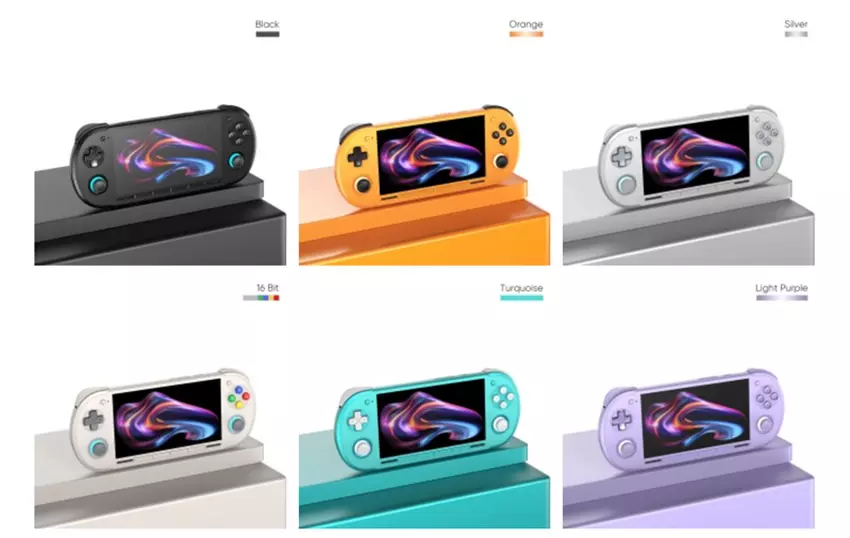 Retroid Pocket 6 in verschiedenen Farben