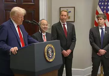 Donald Trump kündigt ein 500-Milliarden-Dollar-Investitionsprojekt für ...