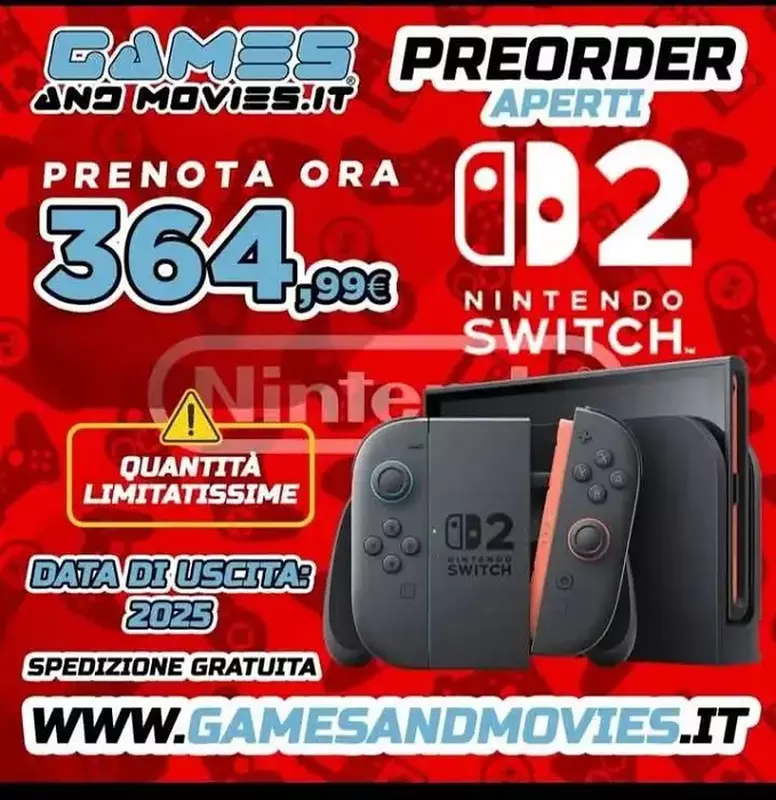 Nintendo Switch 2 Werbeposter