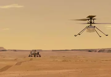 Der unbemannte Ingenuity-Hubschrauber der NASA hat ...