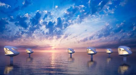 Ocean Builders hat Gondeln für das Leben zu Wasser und zu Lande entwickelt, die per Drohne ausgeliefert werden und sich durch Gesten steuern lassen. Die Preise beginnen bei 295.000 Dollar