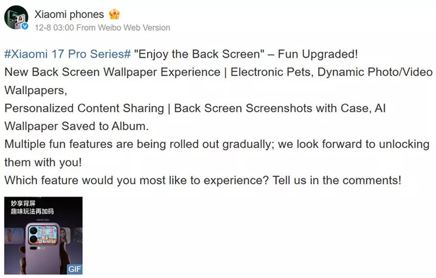 Lu Weibings Beitrag auf Weibo