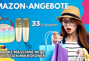 Wowstar Karaoke Maschine mit 2 Mikrofonen ...