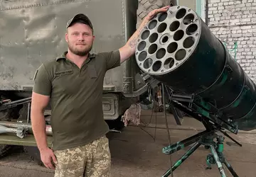 Die ukrainischen Streitkräfte haben einen Hubschrauberwerfer ...