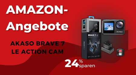 AKASO Brave 7 LE Action Cam mit Dual Display – Jetzt 43€ günstiger!