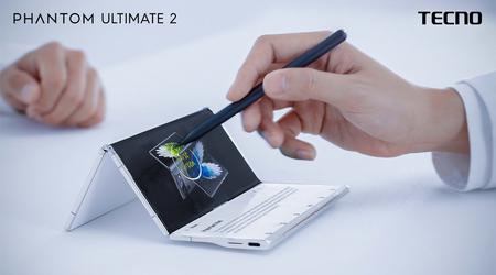 Tecno hat das Konzept des Phantom Ultimate 2 vorgestellt: ein Smartphone, das sich in drei Teile falten lässt