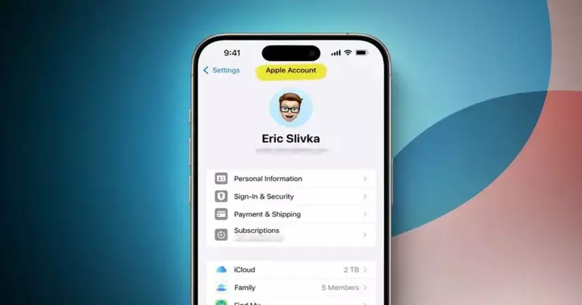 Apple ID umbenannt in Apple Account