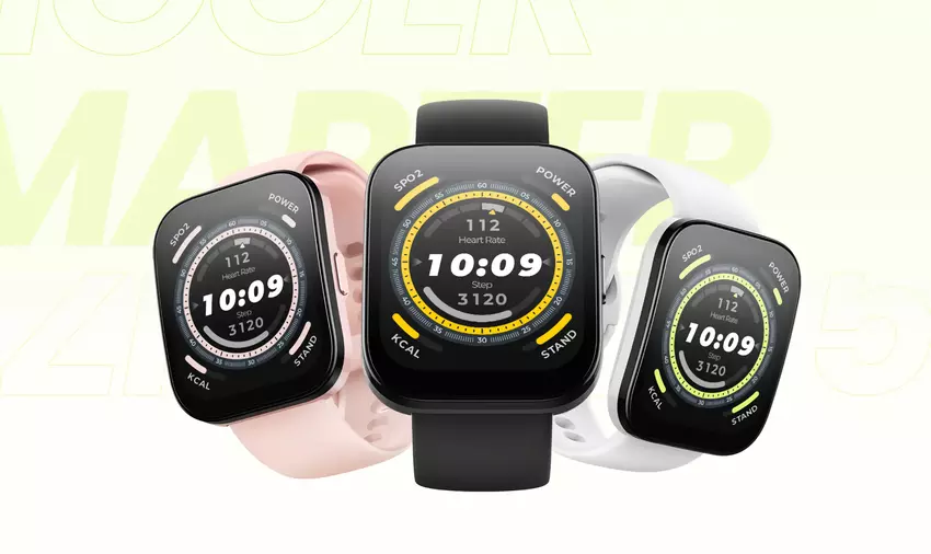 Amazfit Bip 5: 1,91-Zoll-Display, BioTracker-Sensor und bis zu 10 Tage Akkulaufzeit für $89