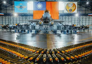 Der modernste F-16V-Kampfjet der taiwanesischen Luftwaffe ...