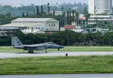 Die US-Luftwaffe hat ältere F-15C Eagle-Kampfflugzeuge ...