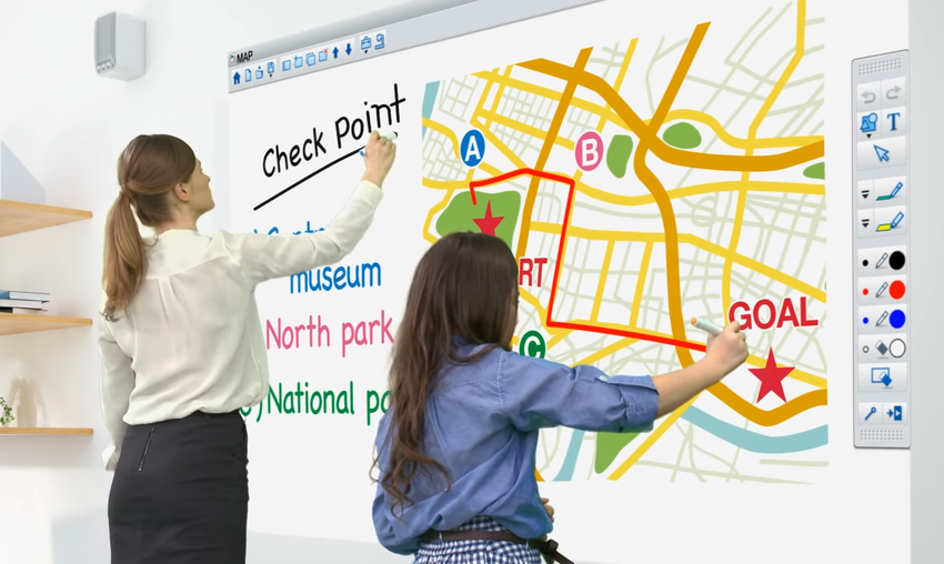 what is an interactive projector