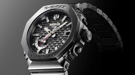 Casio G-Shock MR-G MRG-B2100R ab 2025 mit DLC-Lünette, Dura Soft Armband und goldenen Akzenten