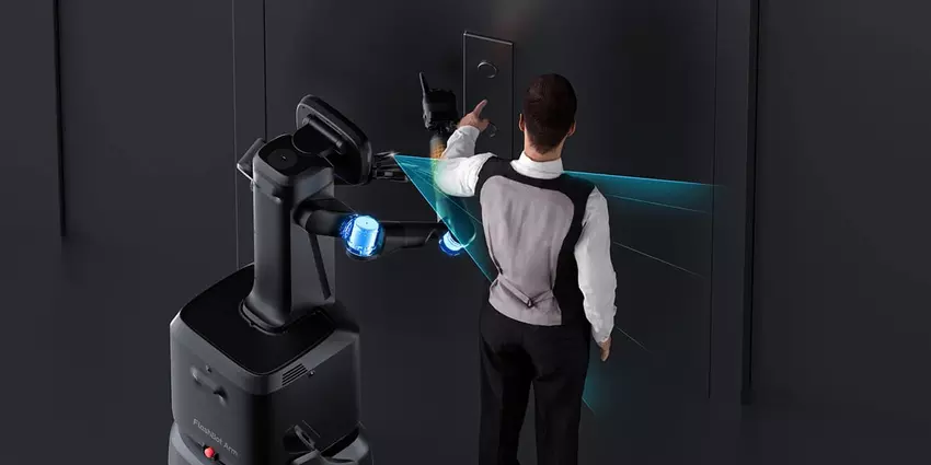 FlashBot Arm analysiert die Umgebung