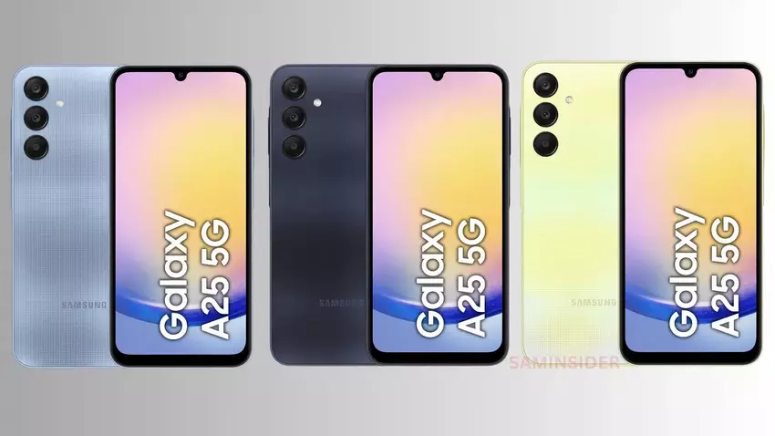 Werbebilder von Samsung Galaxy A25 Spezifikationen haben im Internet aufgetaucht