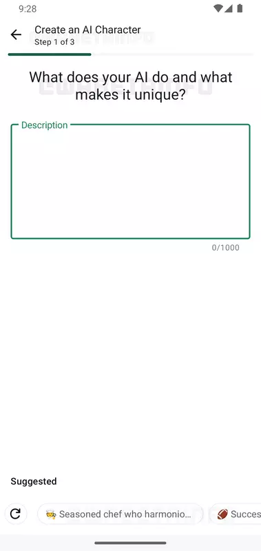 Eine Seite zur Erstellung eines eigenen KI-Chatbots in WhatsApp