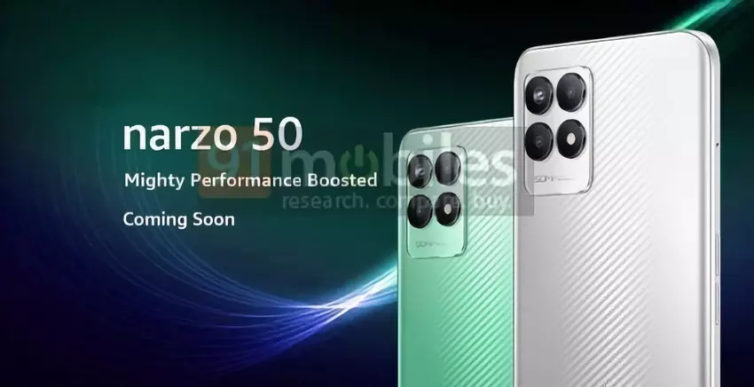 So wird Realme Narzo 50 aussehen – das neue Budget-Smartphone des Unternehmens mit einer 50-MP-Kamera