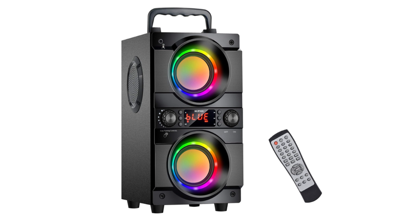 SUPNIU 60W fm radio mit bluetooth Lautsprecher