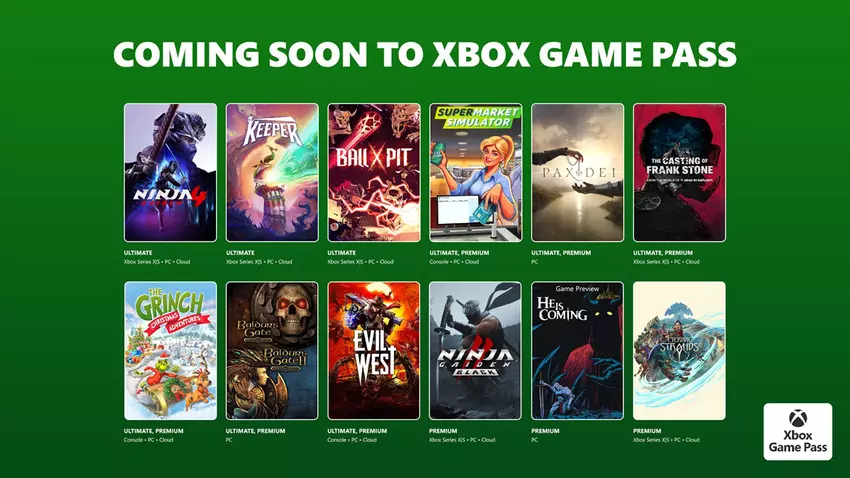 Tolle Ergänzung! Bald wird der Xbox Game Pass Ninja Gaiden 4, zwei Baldur’s Gate und The Casting of Frank Stone hinzufügen