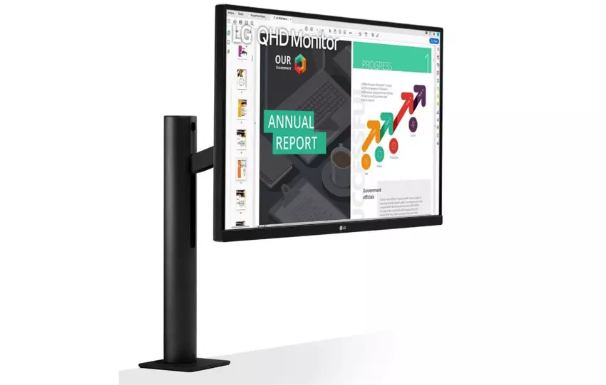 LG 27QN880-B vertikales Display für Entwickler