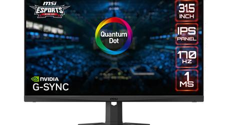 MSI stellt Quantum-Dot-Monitor mit Bildwiederholrate von bis zu 170 Hz und WQHD-Auflösung vor