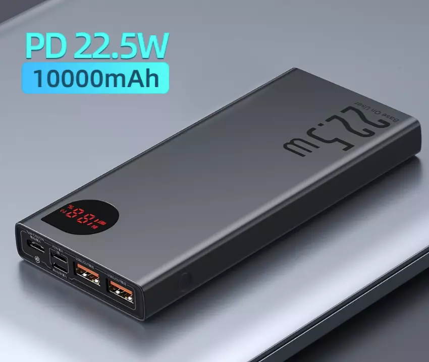 Bei AliExpress können Sie einen Baseus-Akku mit 10.000 mAh, 5 USB-Anschlüssen und Unterstützung für 22,5 W Ladeleistung für $17 kaufen.