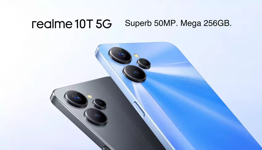 realme 10T 5G: 90Hz Display, MediaTek Dimensity 810 Chip und 50MP Kamera für $205