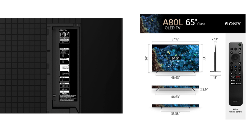 Sony OLED BRAVIA XR A80L bester 4K smart-fernseher