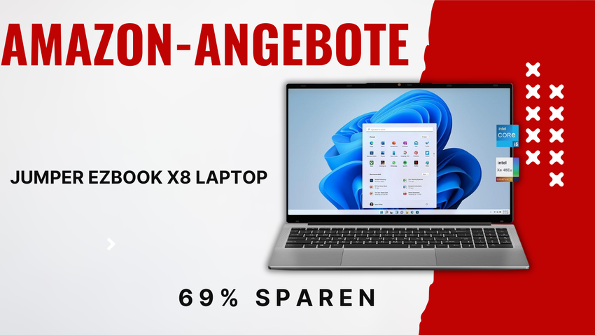 Jumper EZbook X8 Laptop: Leistungsstarker 15.6" Intel i5 Laptop – Sensationelle 1100€ Ersparnis!