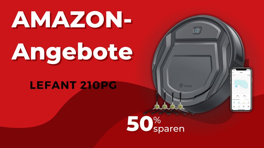 LEFANT 210PG Saugroboter mit 50% Rabatt - 99€ gespart!