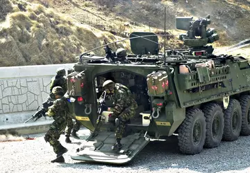 Das ukrainische Militär wurde bei der ...