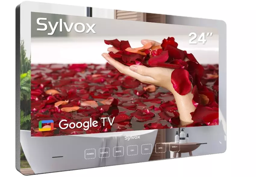SYLVOX 24-Zoll Smart TV Spiegel fürs Bad