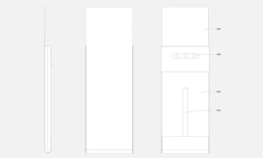 Vivo-Smartphone-Konzept mit vertikal ausfahrbarem Display