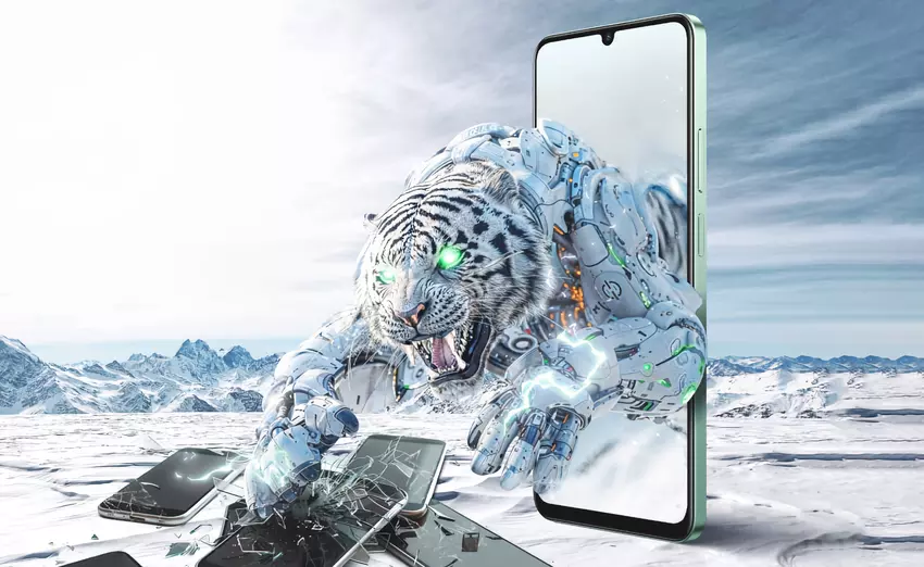 realme C61: LCD-Display, Unisoc T612-Chip, seitlich angebrachter Fingerabdruckscanner und 5000-mAh-Akku für weniger als 110 Dollar