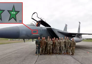 Die US-Luftwaffe schickte den einzigen F-15C ...