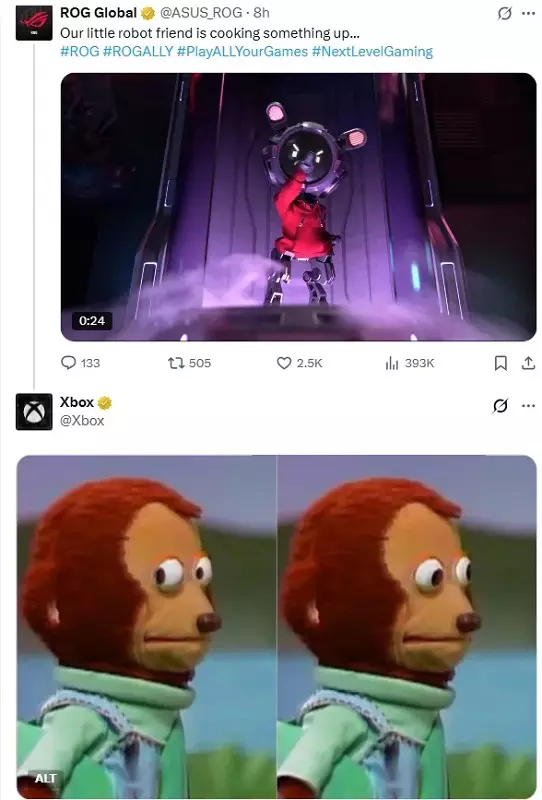 Bildschirmfoto von X