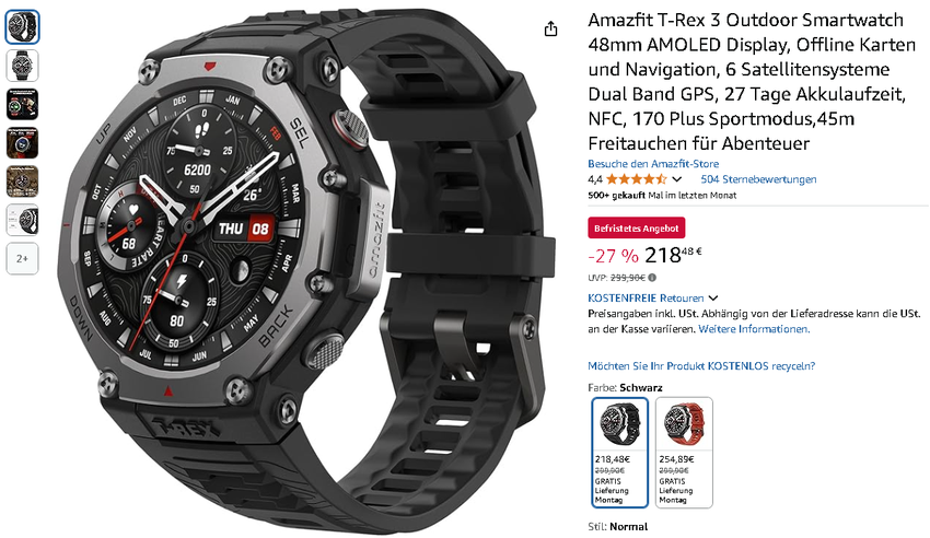 Amazfit T-Rex 3 Smartwatch Screenshot